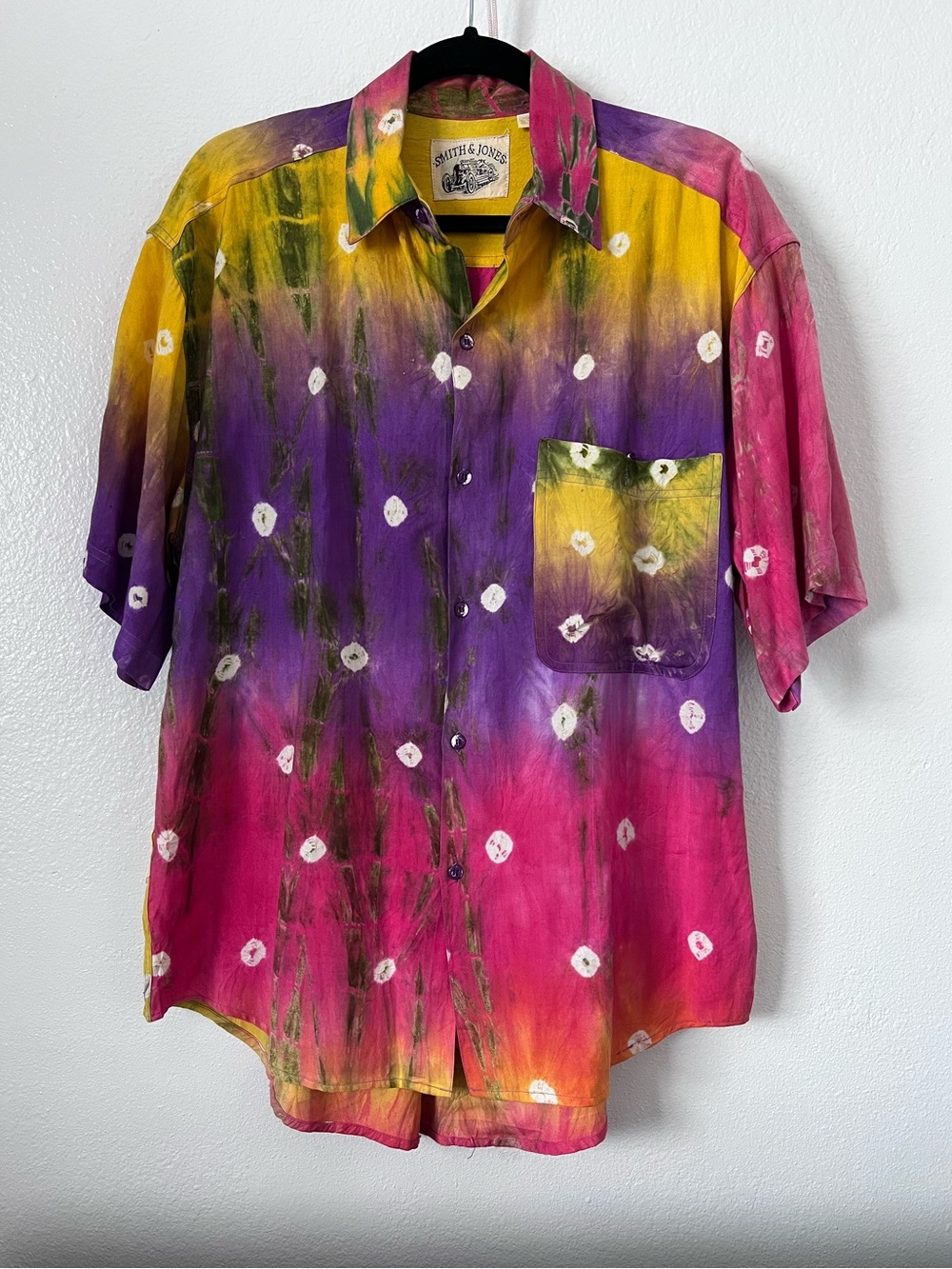 Smith & Jones Men’s Batik Camp Shirt Size S
